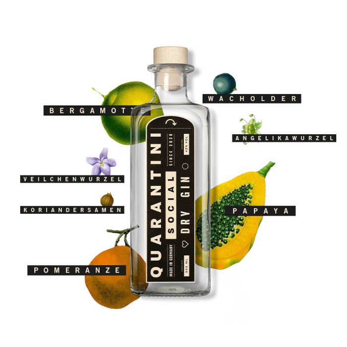 Quarantini Social Dry Gin 0,5L